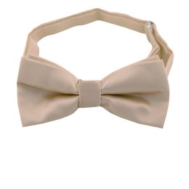 beige boy's bow tie