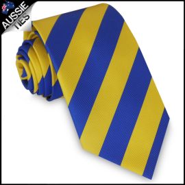 Boys Blue & Yellow Stripes Sports Tie