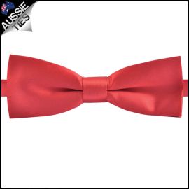 Cherry Red Slim Style Bow Tie