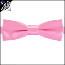 Candy Pink Slim Style Bow Tie