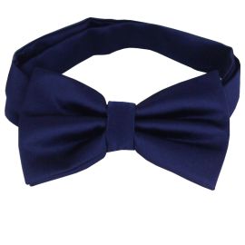 dark blue bow tie