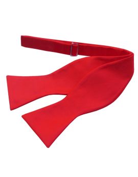 Cherry Red Self Tie Bow Tie