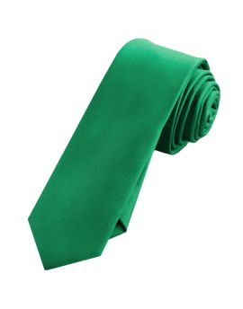 Mens Emerald Green Skinny Tie