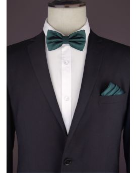 dark green bow tie