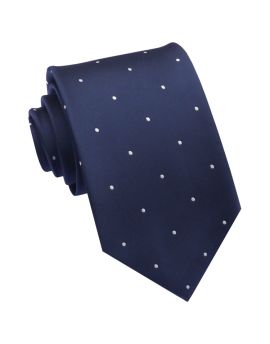 Midnight Blue Pin Dot Mens Tie