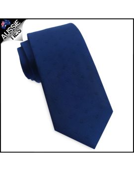 Midnight Blue with Subtle Polkadots Slim Tie