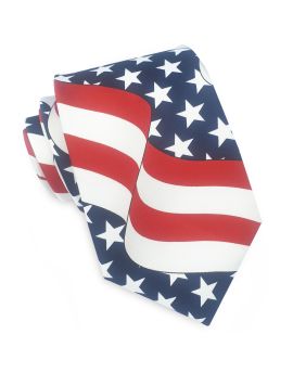 Stars and Stripes USA Flag Tie